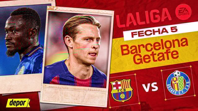 Barcelona vs Getafe por LaLiga 2025 | Diseño: Christian Marlow