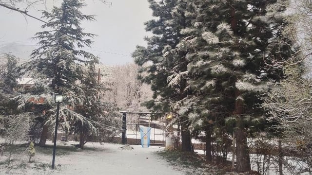 Nieve en Potrerillos.