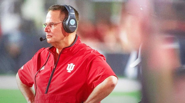 Head Coach Curt Cignetti during the Indiana versus Illinois football game at Memorial Stadium on Saturday, Sept. 20, 2025