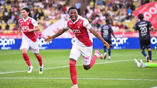 Ansu Fati a vu double pour son premier match avec Monaco en Ligue 1.
