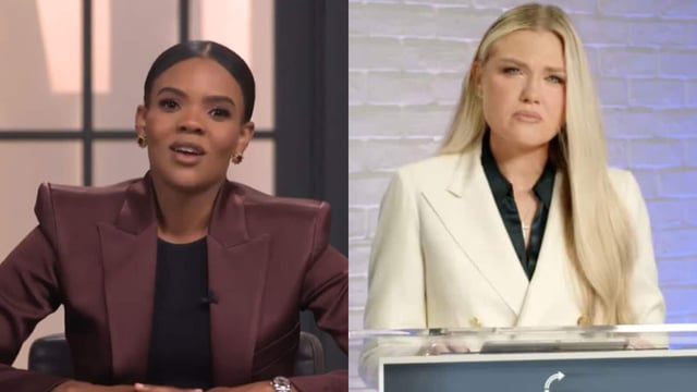 Candace Owens (L) and Erika Kirk (R).