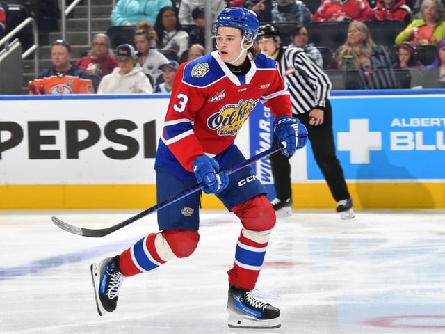  Edmonton Oil Kings defenceman Blake Fiddler.