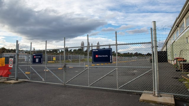 Macquarie Point Stadium Development site at Macquarie Point in Hobart. (AAP Image/Linda Higginson)