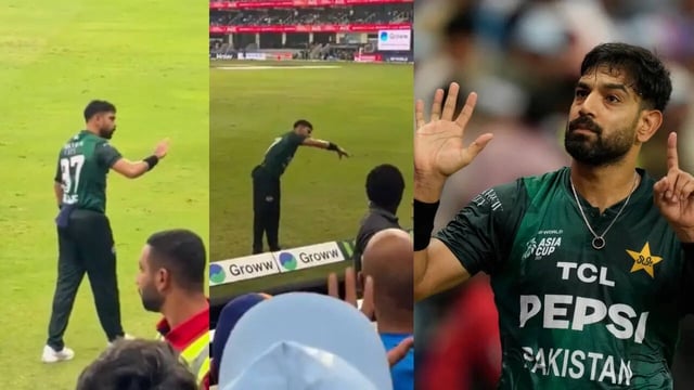 Haris Rauf Stoops to Unprecedented Low, Mocks India With Jet-Down Gesture Over False Operation Sindoor Claim