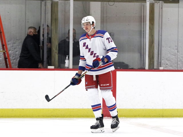 Matt Rempe, New York Rangers (Amy Irvin / The Hockey Writers)