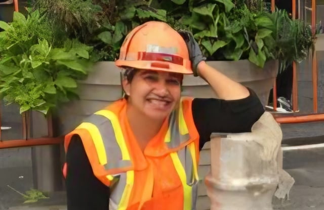 Isabel Alvarez (pictured) was standing in a safety zone between the exit ramp and the eastbound lanes of the Nassau Expressway near the Van Wyck Expressway in South Ozone Park, flagging cars through, when suspect Daveanand Budhai, driving a 2018 Infiniti Q50S struck her and then drove off just before 7:30 a.m. Friday, police said. (Courtesy of Family)