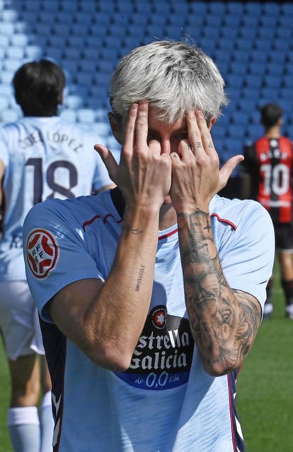 Óscar Marcos celebra su gol. |  Pablo Hernández Gamarra