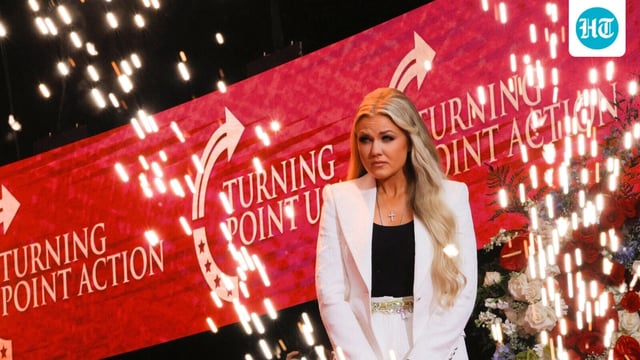 Erika Kirk, wife of slain conservative commentator Charlie Kirk and the new CEO of Turning Point USA.