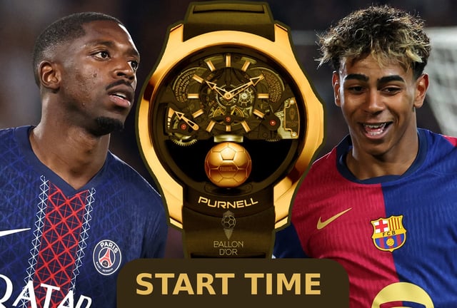 PARIS (FRANCE), 22/09/2025.- These are the times around the world to watch the start of the 2025 Ballon d'Or gala this Monday, September 22, from the Théâtre du Châtelet in Paris, France. Composition by Noé YACTAYO for Depor with photos from the AFP agency belonging to Franck Fire (l) and Paul ELLIS (r)
