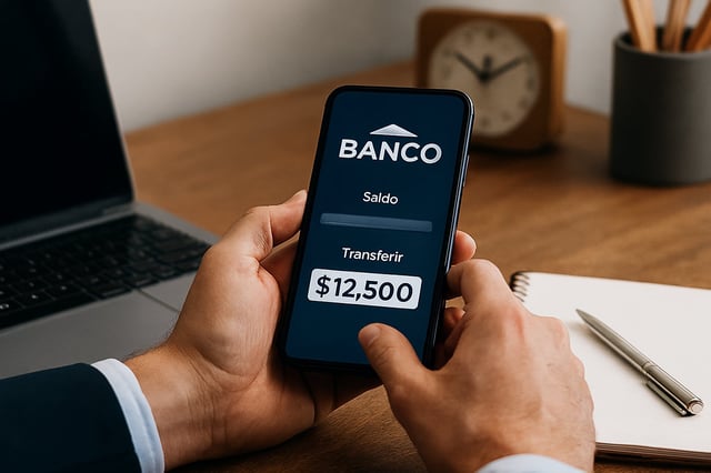 Si no configuras tu app bancaria antes del 30 de septiembre, tus transferencias quedarán limitadas a 12 mil 500 pesos. / Imagen ilustrativa hecha con IA (Chatgpt).