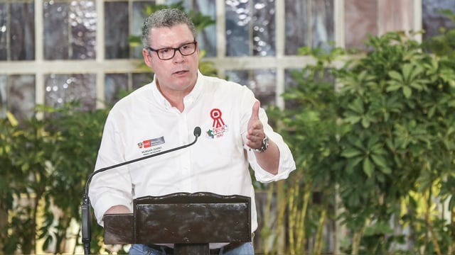 Morgan Quero Gaime, en un evento público.