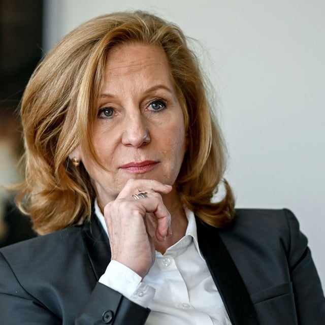Patricia Schlesinger, damals RBB-Intendantin, bei einem Interview. 