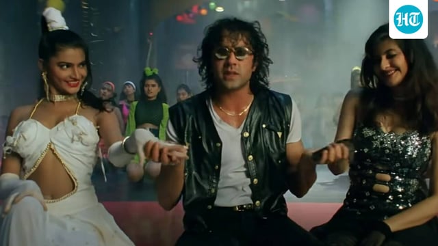 Bobby Deol in a still from the Gupt song Duniya Haseeno Ka Mela.