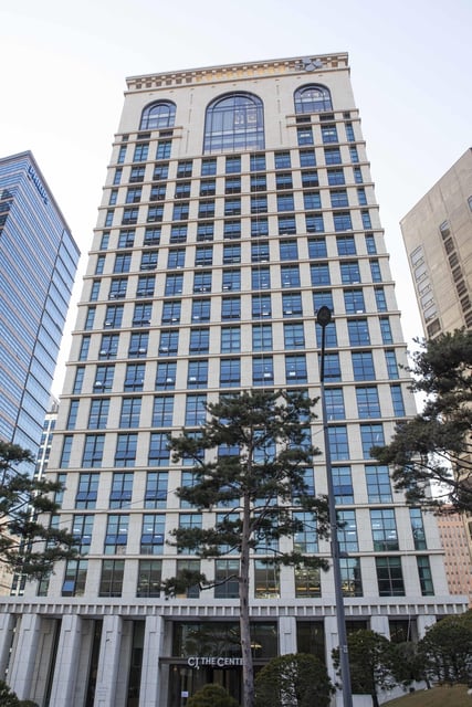 This file photo provided by CJ Group shows its headquarters building in central Seoul. (PHOTO NOT FOR SALE) (Yonhap)