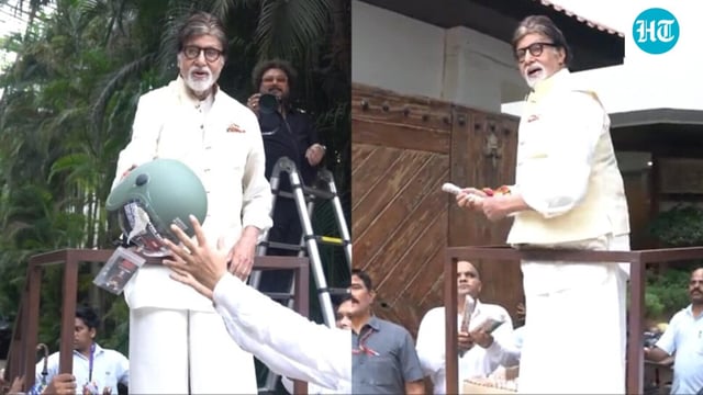 Fans were in for a surprise from Amitabh Bachchan.