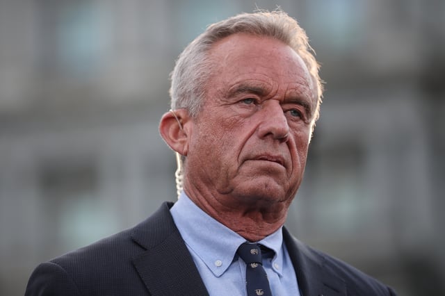 Health and Human Services Secretary Robert F. Kennedy Jr. is interviewed on Fox News outside the White House West Wing on September 9, 2025, in Washington, D.C. (Photo by Win McNamee/Getty Images)