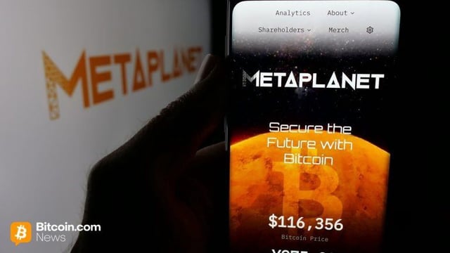 Metaplanet buys 5,419 bitcoin, holdings reach 25,555 btc