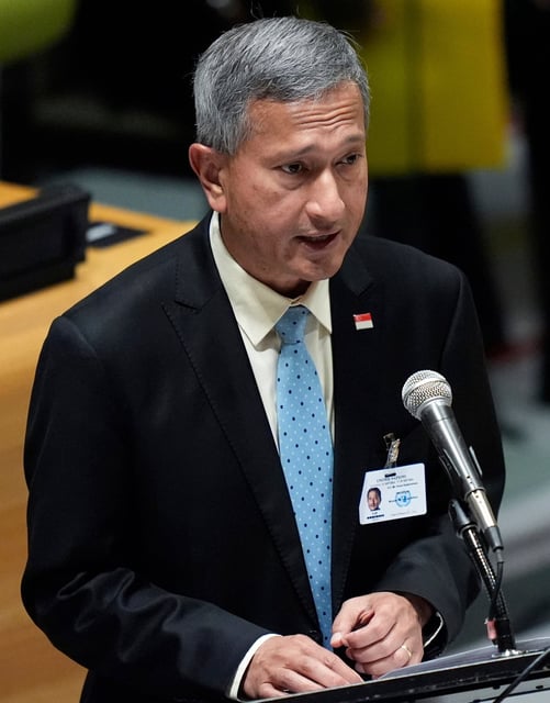 Singapore’s Minister of Foreign Affairs Vivian Balakrishnan. Photo: AP