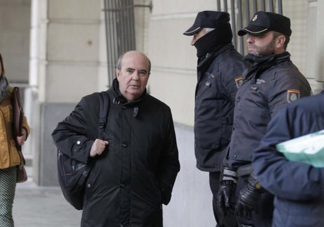Gaspar Zarrías, llegando a la Audiencia de Sevilla para el juicio del caso ERE donde fue condenado