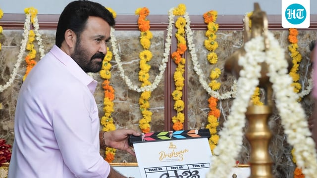 Mohanlal shared several new photos as Drishyam 3 shooting started.