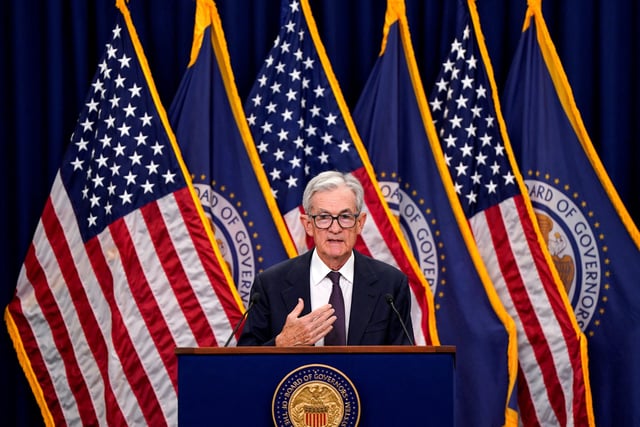 U.S. Federal Reserve Chair Jerome Powell speaks during a press conference, following the issuance of the Federal Open Market Committee's statement on interest rate policy, in Washington, D.C., U.S., September 17, 2025. REUTERS/Elizabeth Frantz
