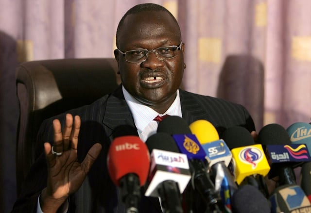 Riek Machar, alors vice-président de la région autonome du Sud-Soudan, le 30 mai 2011 à Khartoum, au Soudan