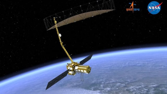 An Isro satellite in its orbit. Image courtesy Isro