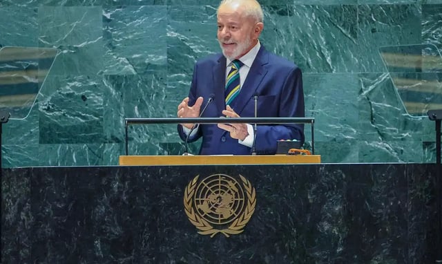 Lula está em Nova York para a Assembleia Geral da ONU.