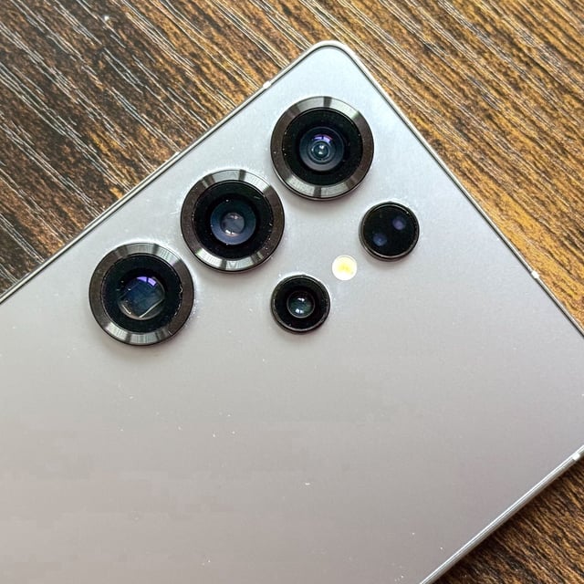 The back of a Samsung Galaxy S25 Ultra