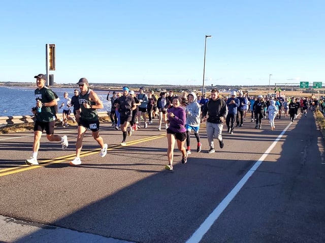 The 2025 Confederation Bridge Terry Fox Run saw an estimated 10,000 people walk or run on the bridge and raise more than $800,000 for cancer research.