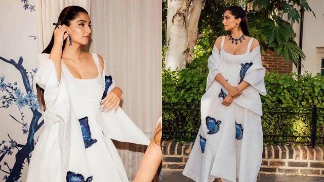 Sonam Kapoor Spotlights Rajasthan's Godawan Conservation Story With Sapphire Accents At London Fashion Week