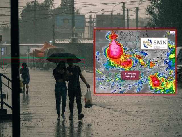 La Tormenta Tropical Narda se fortalecerá a huracán en el Pacífico mexicano. | Crédito: SMN/Canva