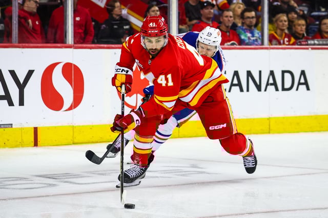 Nick Cicek, Calgary Flames (Sergei Belski-Imagn Images)