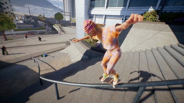 Skate. screenshots grind on a rail