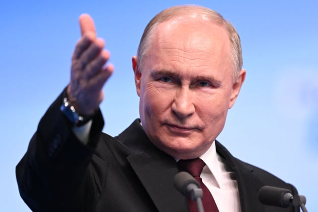 El presidente de Rusia Vladimir Putin en una imagen del 18 de marzo de 2024. (Foto: NATALIA KOLESNIKOVA / AFP).