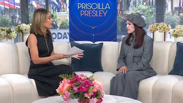 Savannah Guthrie and Priscilla Presley on the September 22, 2025, episode of NBC's 'Today.'