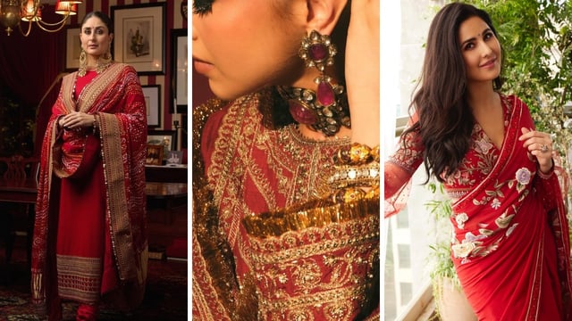 Celeb Inspired Red Outfits to Rock This Navratri Colour Of The Day 2 (Credits: Instagram)
