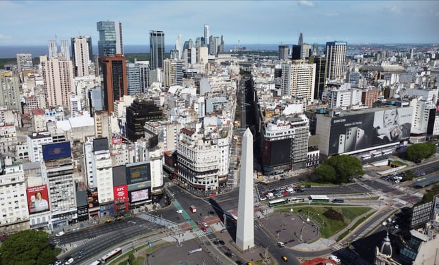 A general view of the Obelisk in Buenos Aires, Argentina November 15, 2023. REUTERS/Agustin Marcarian/File Photo