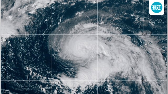 Hurricane Gabrielle poses no direct US threat but brings dangerous surf.