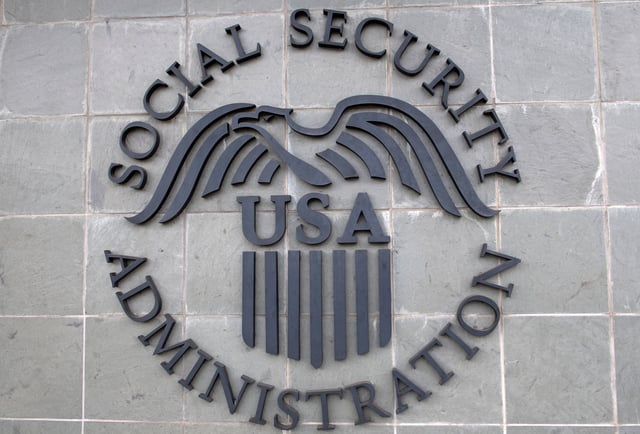 A Social Security Administration building in Burbank, California, as seen on November 5, 2020.