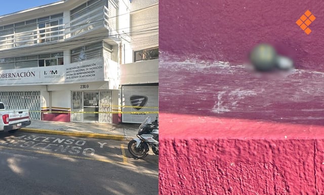 Morelia: dejan granada en el Instituto Nacional de Migración