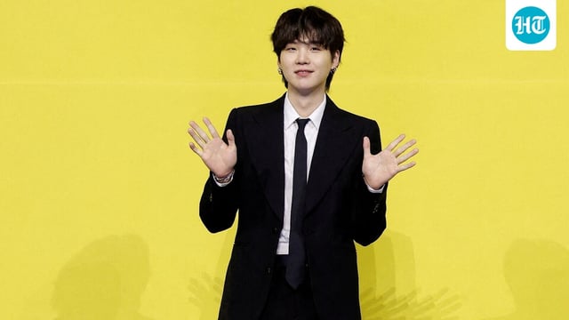 After a long hiatus, BTS Suga returned to Instagram with new photos, showcasing him playing guitar. (REUTERS)