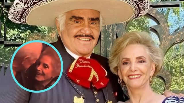 Doña Cuquita, viuda de Vicente Fernández, sorprende al ser captada siendo cariñosa con misterioso hombre en pleno concierto | Foto: Especial