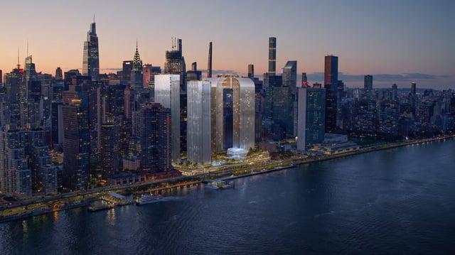 A rendering of Freedom Plaza, a now defunct casino proposal in Midtown East. (NY State Gaming Facility Location Board)