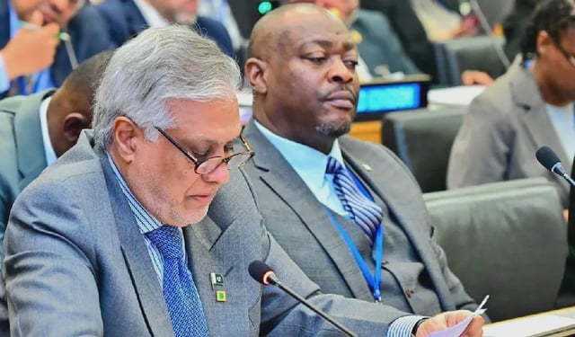 Foreign Minister Ishaq Dar participates in the Commonwealth Foreign Affairs Ministers Meeting (CFAMM) at UN Headquarters, New York. - (MOFA)