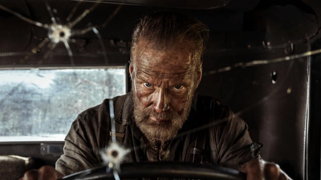 Aatami driving a truck in Sisu 2.