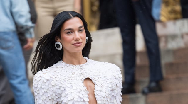 Dua Lipa attends Paris Fashion Week on July 7 in Paris, France. (Arnold Jerocki/Getty Images)