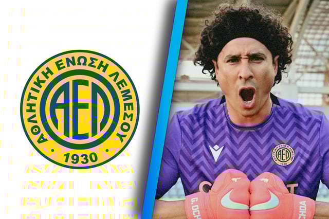 El arquero mexicano fue presentado con grandes expectativas, pero su estreno en la liga chipriota terminó en un doloroso 5-0 ante el Omonia. (Foto: @ael_fc_official)