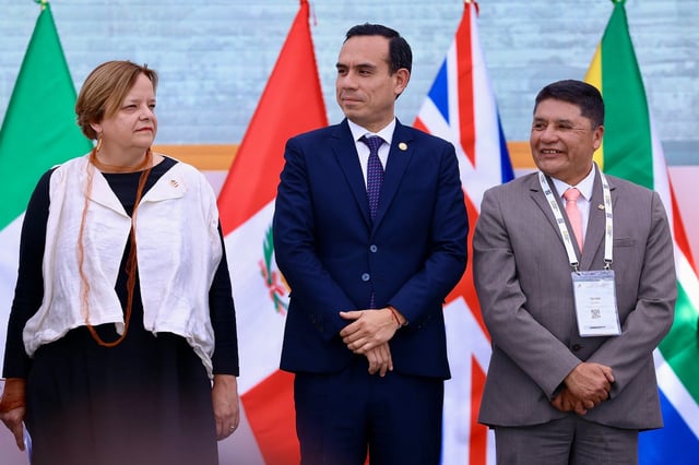 El presidente del Congreso, José Jerí, asistió a la 37 edición de PERUMIN Convención Minera, que se desarrolla en el Centro de Convenciones Cerro Juli, en Arequipa. (Foto: Congreso)