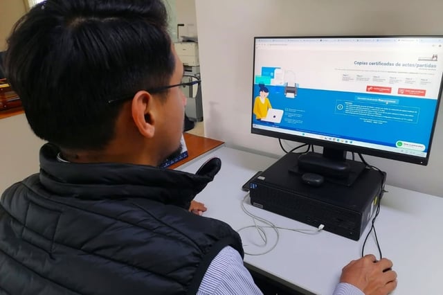 Actas de nacimiento, matrimonio o defunción ya pueden obtenerse en línea en pocos minutos. (Foto: Difusión)